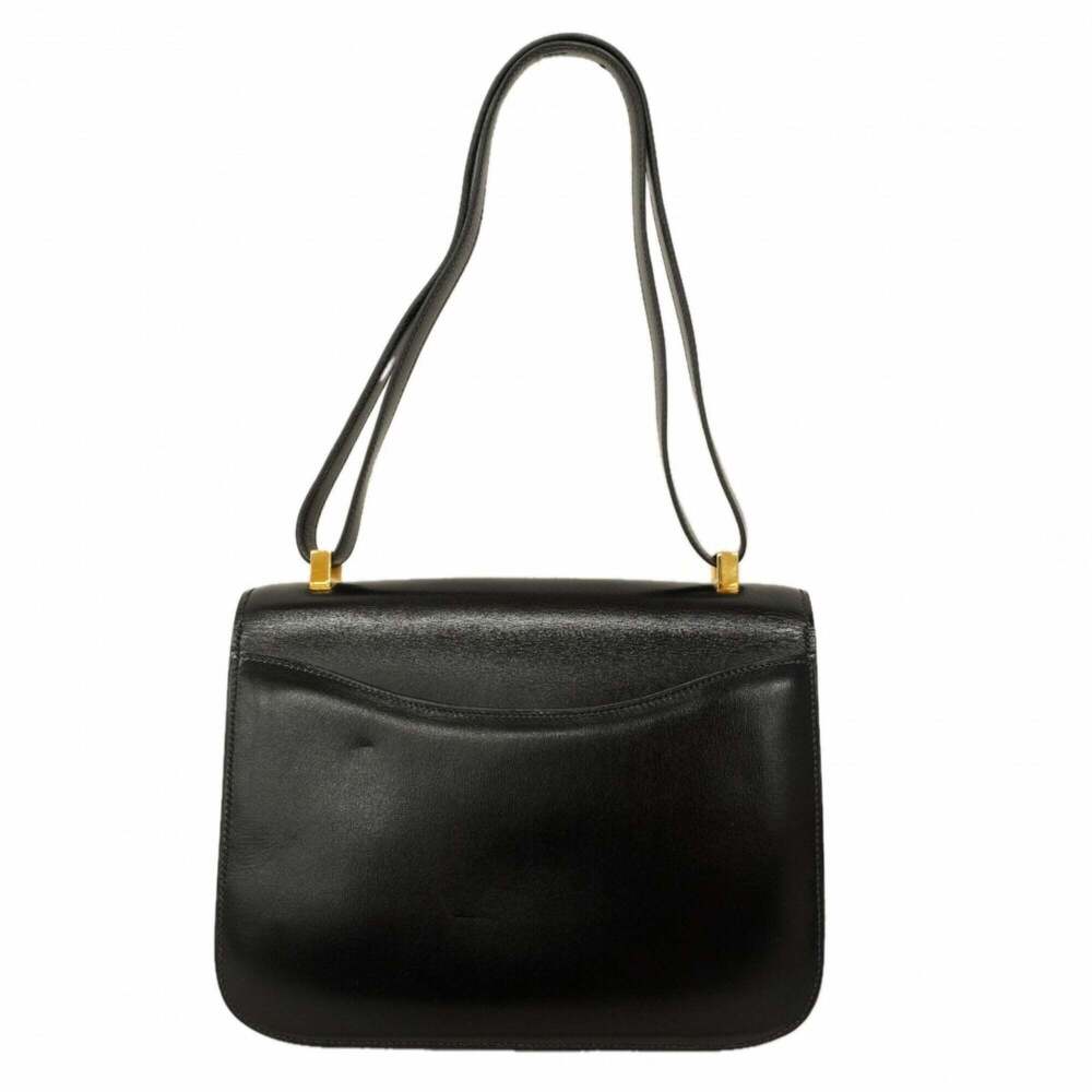 Hermes Constance 23 Shoulder Bag, Box Calf Leather, Black, with "S" stamp, Wo... - Picture 10 of 10